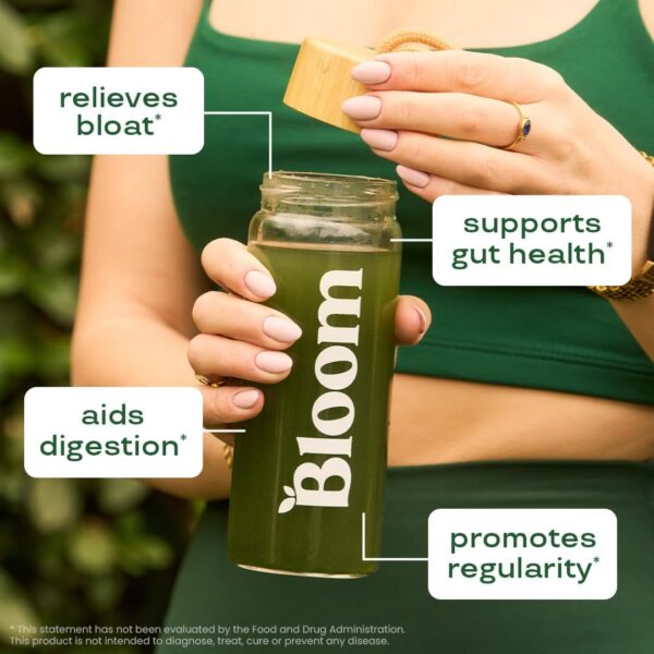 Bloom Nutrition Superfood Greens Powder, Digestive Enzymes with Probiotics and Prebiotics, Gut Health, Bloating Relief for Women, Chlorella, Juice Mix w/Beet Root Powder, 30 SVG, Orange Passionfruit  Health & Household - Image 3