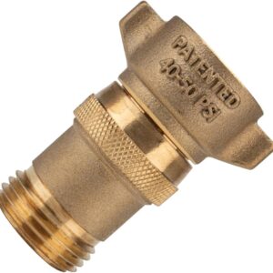 Camco Brass Marine/RV Water Pressure Regulator – Protects RV Kitchen Small Appliances, Plumbing & Hoses – Reduces RV Water Pressure to Safe & Consistent 40-50 PSI – Drinking Water Safe (40055)