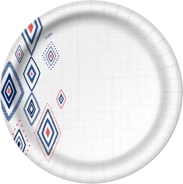 Dixie Large Paper Plates, 10 Inch, 204 Count, 2X Stronger, Microwave-Safe, Soak-Proof, Cut Resistant, Disposable Plates For Everyday Breakfast, Lunch, & Dinner Meals - Image 3