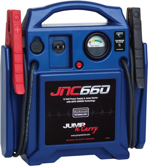 Clore Automotive Jump-N-Carry JNC660 1700 Peak Amp 12 Volt Jump Starter , Blue